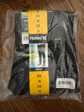 NWT Black Hurley Stretch Jogger Size 5/6